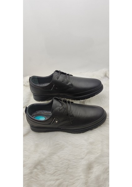 Çiğdem Deri Siyah Topuk Jelli Erkek Ayakkabı (4) - Siyah - 48 - ST01137-SİYAH-48 indirimleri