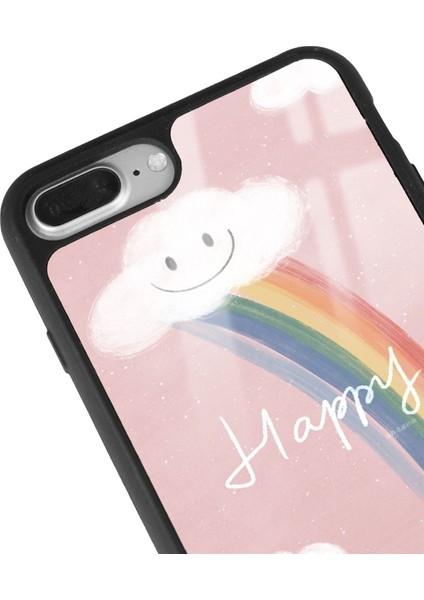 Apple iPhone 7 Plus - 8 Plus Happy Cloude Tasarımlı Glossy Telefon Kılıfı