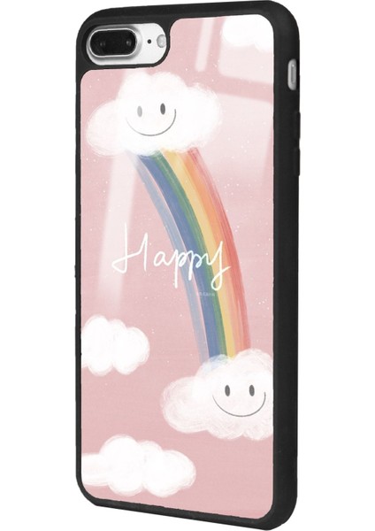 Apple iPhone 7 Plus - 8 Plus Happy Cloude Tasarımlı Glossy Telefon Kılıfı