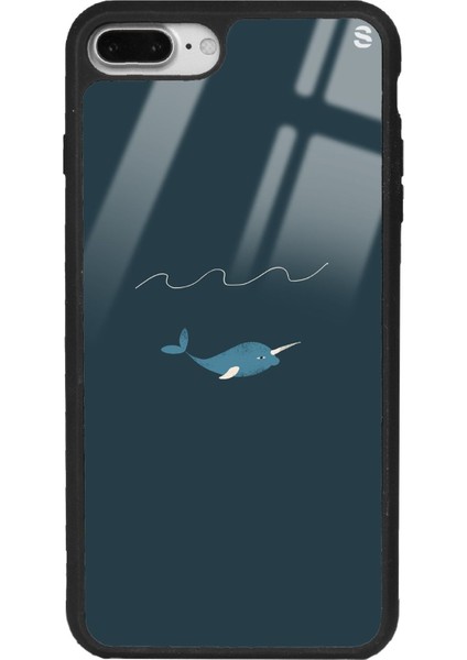 Apple iPhone 7 Plus - 8 Plus Doodle Fish Tasarımlı Glossy Telefon Kılıfı