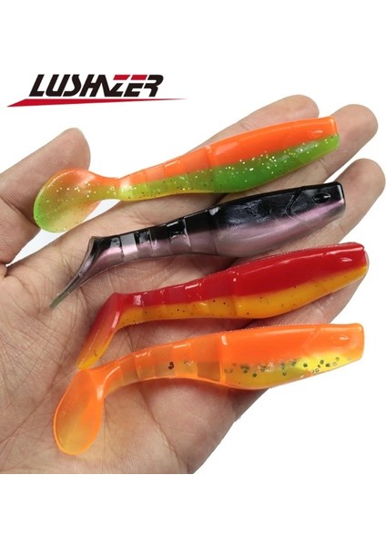 Q Stili 11CM 10G Lushazer Lot Balıkçılık Yumuşak Cazibesi 6.3g.5cm Yumuşak Yem Wobblers Balıkçılık Cazibesi Silikon Çift Renkli Sazan Yapay Yumuşak Yemler (Yurt Dışından) fiyatları