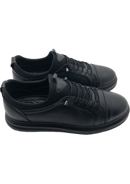 Deri Siyah Topuk Jelli Ayakkabı (6) - Full-Siyah - 45 fırsatları