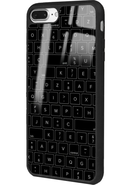Apple iPhone 7 Plus - 8 Plus Keyboard Tasarımlı Glossy Telefon Kılıfı fırsatları