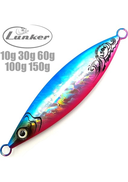 Açık Yeşil Tarzı 100 Gram Lunker Yavaş Metal Jigler 10G 30G 60G 100G 150G Çok Yönlü Döküm Kıyı Balıkçılığı Jig Lures Yemler Uskumru Derin Deniz Tuzlu Su (Yurt Dışından)