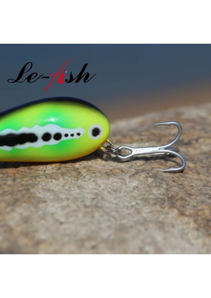 Renk E Stili Le Fish Big Game Lure G New Popper Fishing Lures Top Water Hard Bait 3D Eyes Big Mouth Popper Lure With Vm Hook (Yurt Dışından)