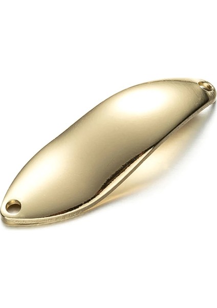 Altın No Kanca Stili Lthtug Bux Spoon 3.5g Unpainted Spoon Bait Golden Silver Copper Dıy Blank Metal Fishing Lures For Trout Pike Perch Salmon (Yurt Dışından)