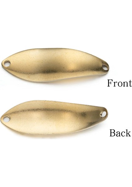 Altın No Kanca Stili Lthtug Bux Spoon 3.5g Unpainted Spoon Bait Golden Silver Copper Dıy Blank Metal Fishing Lures For Trout Pike Perch Salmon (Yurt Dışından) fırsatları
