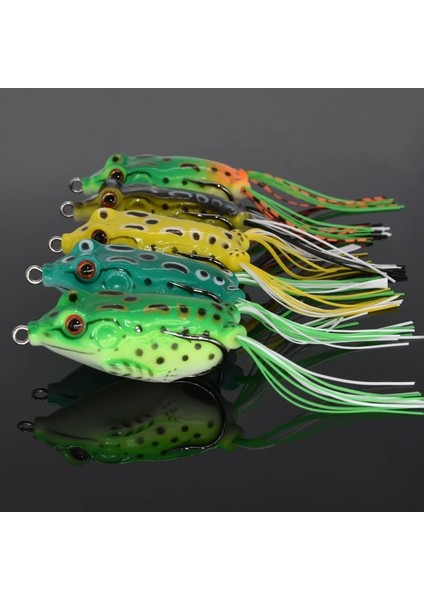 4cm 5pcs Stilini Yenileyin Lifelike Soft Small Jump Frog Engaging Bait Silicone Bait For Crap Fishing Gear Crankbait Crankbaits 5 Colorecificat (Yurt Dışından) indirimleri