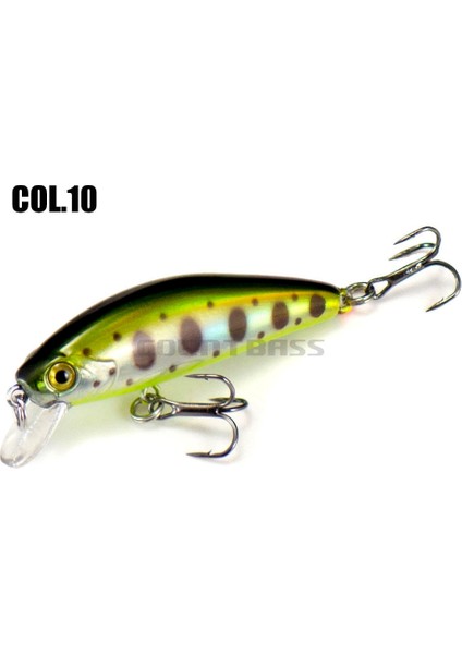 No.10 Tarzı 40MM 2.9g Countbaking Minnow Wobblers Balık Tutmak Için Yemler, Sabit Ağırlık Alabalık Balık Tutma Yemi Pislik Yemleri Crankbait (Yurt Dışından)