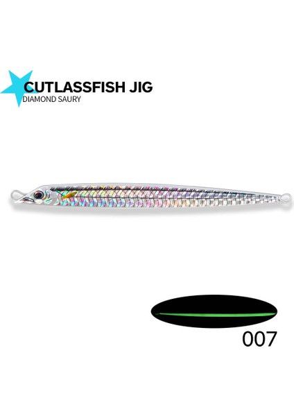 No.7 Tarzı 171MM 120G Hunthouse Balıkçılık Metal Jig Cazibesi Gerçek Cutlassfore Yavaş Döküm Jig 40GGGGG Batan Lüfer Döküm Takımı (Yurt Dışından)