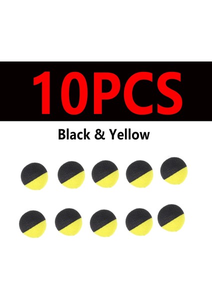 10 Adet Siyah Sarı Stil 12 mm Jıgeecararp Balık Tutma Kaynatmaları Yem Köpük Pop Up Kaynama Topu Sazan Saçına Benzer Zig Rig Besleyici Yöntemi Balık Tutma Lures (Yurt Dışından)