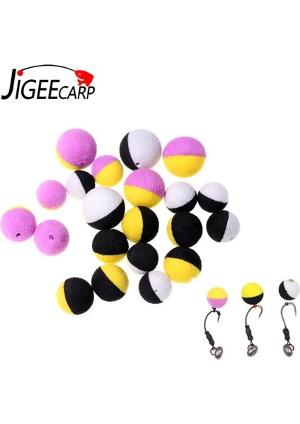 10 Adet Siyah Sarı Stil 12 mm Jıgeecararp Balık Tutma Kaynatmaları Yem Köpük Pop Up Kaynama Topu Sazan Saçına Benzer Zig Rig Besleyici Yöntemi Balık Tutma Lures (Yurt Dışından)