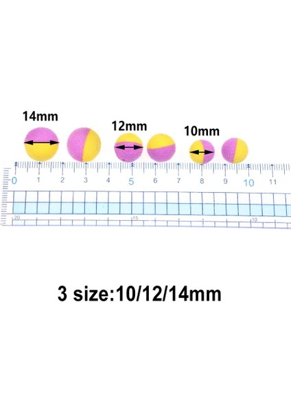 10 Adet Siyah Sarı Stil 12 mm Jıgeecararp Balık Tutma Kaynatmaları Yem Köpük Pop Up Kaynama Topu Sazan Saçına Benzer Zig Rig Besleyici Yöntemi Balık Tutma Lures (Yurt Dışından)