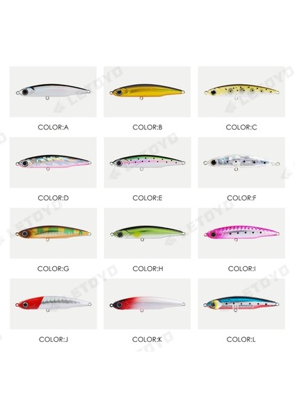 L Tarzı 8.3g 65MM Letoyo Batan Kalem Cazibesi 3.5g.4g.3g.4g Kıyı Döküm Balıkçılık Cazibesi Uzun Döküm Mikro Yapay Yem Deniz Balıkçılığı Için (Yurt Dışından) modelleri