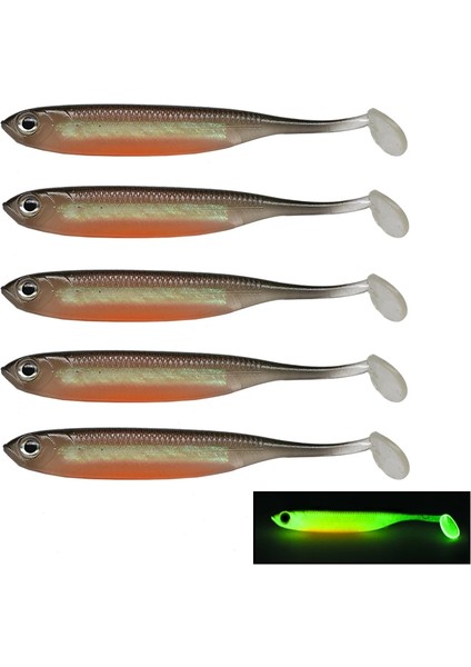 No.5 Tarzı 7cm Set G Wobbler Balıkçılık Yumuşak Cazibesi Gökkuşağı Parlatıcı Yem T-Kuyruk Biolicon Yapay Balıkçılık Aksesuar Takımı (Yurt Dışından)