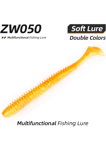 ZW50 Stili 8 Adet 86MM 3.2g Ardea Yapay Silikon Yumuşak Yem G Solucanlar Swimbaits Balıkçılık Cazibesi T-Kuyruk Yemler Bas Sinek Balıkçılık Yem Grub Cazibesi (Yurt Dışından)