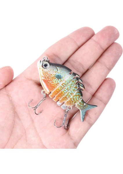 No.7 Tarzı 1 Adet Wobblers Pike Balıkçılık LURES63MMG Yapay Çok Bölümlü Yem Trolling Sert Yem Minnow Sazan Crankbait Olta Takımı (Yurt Dışından) fiyatları