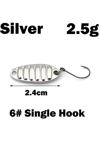 Gümüş-2.5ga Tarzı Yeni Cazibesi Kaşık Balıkçılık Lures Pesca Wobblerer Yemler Shads Pullu Metal Sazan Balıkçılık Topwater Isca Bass Için Jig (Yurt Dışından)