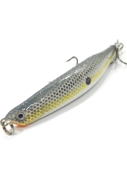 W624X1 Stili Wlure 8.3g 8.9cm Küçük Boy Bend Minnow Suda Ölüyor Seğirme Cazibesi Yeraltında Yavaş Batan Sazan Yem Balıkçılık Cazibesi W624 (Yurt Dışından)
