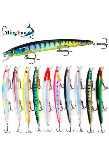 No.11 Stili 1 Adet Uzun Atış G Minnow Balıkçılık Lures Uçan Balık Klasik Wobblers Plastik Sert Crankbait Sazan Pike Olta Takımı (Yurt Dışından) fiyatları
