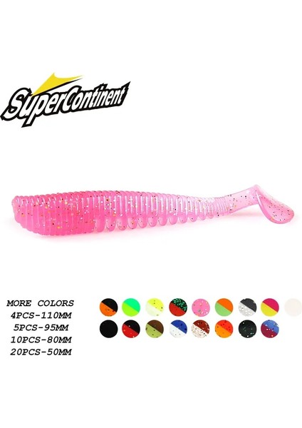 R Stili 95MM 5 Adet Supercontinentyeni Balıkçılık Yemleri 5cm 8cm 9.5cm 11CM Yapay Yemler Wobblers Yumuşak Yemler Shad Sazan Silikon Balıkçılık Yemleri (Yurt Dışından)