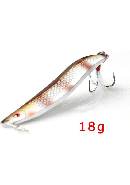 COLOR05 18G Tarzı Toma Metal Zoon Balıkçılık Lures 18G 25G Titreşim Crankbait Bas Yapay Sert Yem Tüy Kanca Olta Takımı (Yurt Dışından)