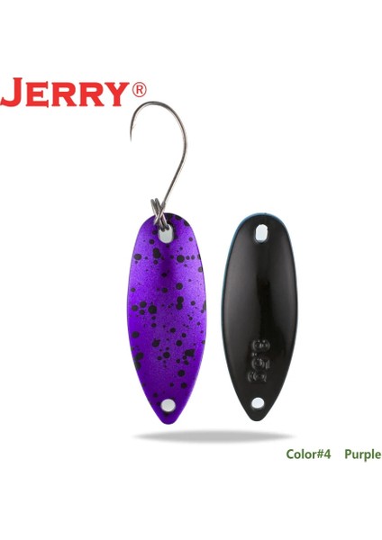 Şeftali Stili Yay 2g Jerry Dere ve Alan Alabalık Kaşıkları Küçük Hafif Ers Yüksek Li Balıkçılık Cezbeder Tek Kancalar Sert Lures (Yurt Dışından)