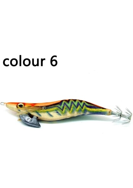 No.6 Tarzı 12CM-17G Balıkçılık Cazibesi Ikinci Nesil Ahşap Karides Inç Ahşap Karides Kalamar Yemi Mürekkepbalığı Yemi Balıkçılık Cazibesi Tuzlu Su Cazibesi (Yurt Dışından)