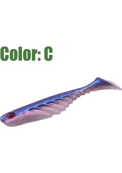 C Stili 5pcslot Silikon Yumuşak Yem Solucanlar Balıkçılık Lures Jig Wobblers G T-Tail Kauçuk Yapay Cazibesi Shads Bas Pesca Mücadelesi (Yurt Dışından)