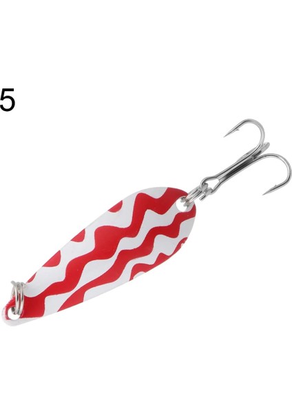 No.5 Tarzı 1x1.4cm.8g Balıkçılık Metal Renkli Kaşık Baiter Cazibesi Mini Yem Alabalık Tek Kanca Sequins Gürültü Yapay Sert Yem (Yurt Dışından)