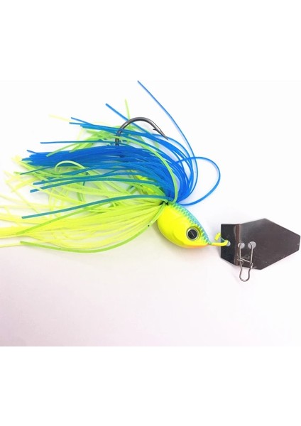Yeşil Stil 10G Hardal Kancası Chatterbait Balıkçılık Cazibesi Erbait Pesca Balıkçılık ve Isca Pike Balık Metal Jig Jig Buzzbait (Yurt Dışından)
