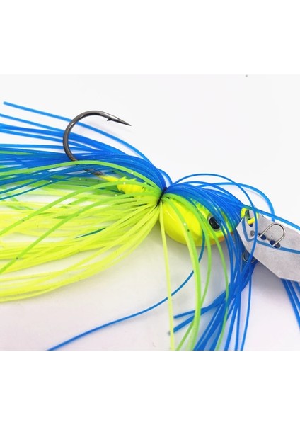 Yeşil Stil 10G Hardal Kancası Chatterbait Balıkçılık Cazibesi Erbait Pesca Balıkçılık ve Isca Pike Balık Metal Jig Jig Buzzbait (Yurt Dışından)