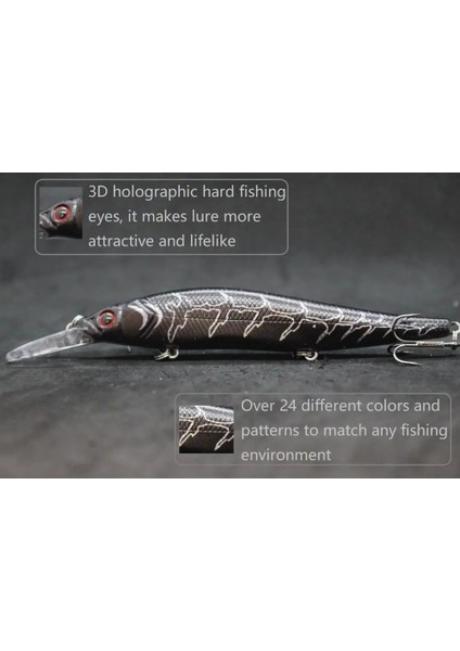 M817X87 Stili Wlure 16G 13CM Derin Dalış Jerkbait Ağırlık Transfer Sistemi 3 Tiz Kanca Yavaş Yüzen Minnow Balıkçılık Cazibesi M817 (Yurt Dışından) fırsatları
