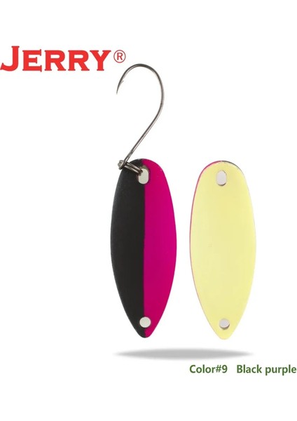 Siyah Mor Tarzı Yay 2g Jerry Dere ve Alan Alabalık Kaşıkları Küçük Hafif Ers Yüksek Li Balıkçılık Cezbeder Tek Kancalar Sert Lures (Yurt Dışından)
