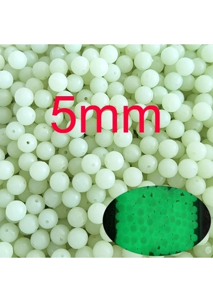 5mm Stilinde Parlama 100 Adet Sert Olta Boncukları Siyah Yeşil Plastik Boncuklar Yuvarlak Olta Durdurucu Stoper Sazan Olta Takımı Terminali Mücadele (Yurt Dışından)