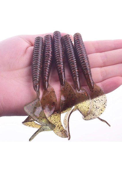 B Tarzı 5pcslot Jig Wobblers Yumuşak Yem Solucan Lures 8cm 4.3g Karides Lezzet Katkı Maddesi Silikon Yapay Swimbait Bas Sazan Olta Takımı (Yurt Dışından) indirimleri