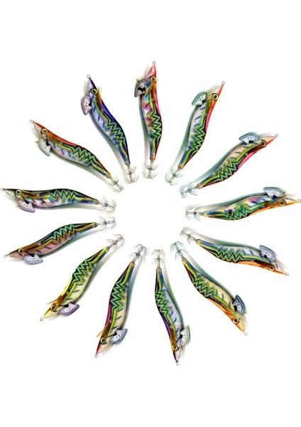 No.12 Tarzı 13.5CM-21G Balıkçılık Cazibesi Ikinci Nesil Ahşap Karides Inç Ahşap Karides Kalamar Yemi Mürekkepbalığı Yemi Balıkçılık Cazibesi Tuzlu Su Cazibesi (Yurt Dışından) fiyatları