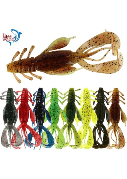 C Tarzı Gül Ağacı Lot 10.3cg Yumuşak Yem Çift Taraflı Stil Balıkçılık Cazibesi Derin ve Sığ Sular Için Mükemmel Yaratık Balık Cazibesi (Yurt Dışından) fiyatları