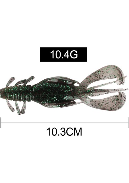 C Tarzı Gül Ağacı Lot 10.3cg Yumuşak Yem Çift Taraflı Stil Balıkçılık Cazibesi Derin ve Sığ Sular Için Mükemmel Yaratık Balık Cazibesi (Yurt Dışından) modelleri