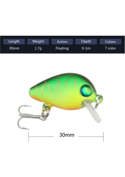 No.11 Stili 1 Adet G Mini Crankbait Balıkçılık Cazibesi Yüzen Yapay Sert Yem Japonya Minnow Mücadele Alabalık Bas Sazan Balıkçılık 17 Renk (Yurt Dışından) fırsatları