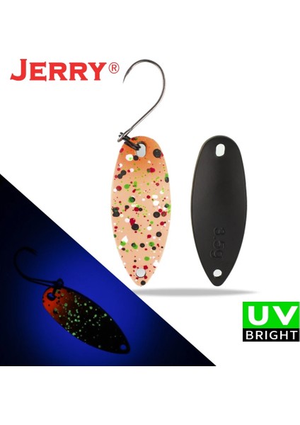Koyu Kahverengi Tarzı Yay 2g Jerry Dere ve Alan Alabalık Kaşıkları Küçük Hafif Ers Yüksek Li Balıkçılık Cezbeder Tek Kancalar Sert Lures (Yurt Dışından)