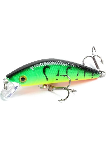 No.8 Stili Sert Yem 1 Adet Yüzen Balıkçılık Lures Minnow Sert Yem G Yapay Yem Balıkçılık Wobblers Crankbait Sazan Levrek Jig Olta Takımı (Yurt Dışından)
