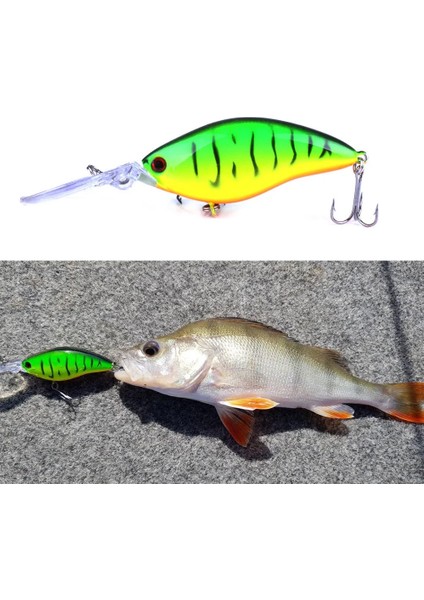 CB045-2 Stili Hengjıa Yüzen Derin Dalış Crankbait Balıkçılık Lures 17.8g.5cm 6 # Kancalı Gerçekçi Wobblers Peche Isca Yapay (Yurt Dışından) indirimleri