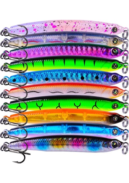 2-15G Tarzı 1 Adet Yüksek Li Heyecan Sopa Balıkçılık Cazibesi 8.1g 10G Yüzen Kalem Uzun Döküm Shad Minnow Yapay Yem Pike Lures (Yurt Dışından)