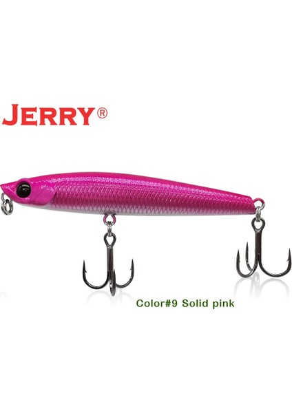 Katı Pembe Tarzı 85MM Yüzer Jerry Blade Ultralight Topwater Kalem Balıkçılık Lures Yüzey Yüzen Stickbait Okyanus Sahil Sert Yem Uv Renkli Yapay Yem (Yurt Dışından)