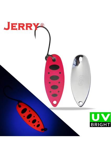Turuncu Tarzı Yay 2g Jerry Dere ve Alan Alabalık Kaşıkları Küçük Hafif Ers Yüksek Li Balıkçılık Cezbeder Tek Kancalar Sert Lures (Yurt Dışından)