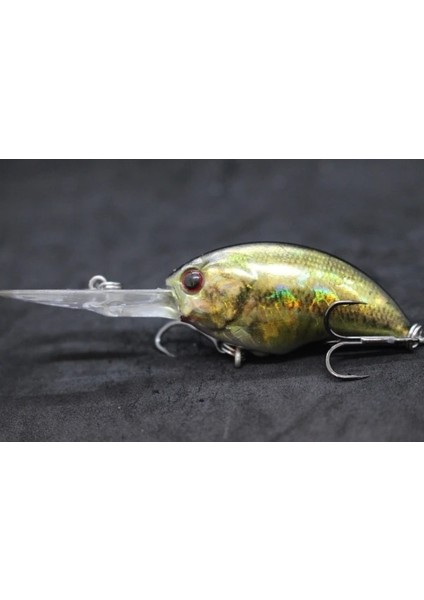 HC733X438 Stili Wlure 11G 8.5cm Derin Su Wobbler Gerçek Cilt Boyama Sıkı Yüzen Crankbait Kesme Bıçağı Tiz Kancalar Balıkçılık Lures HC733 (Yurt Dışından)