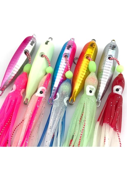 Gümüş-Kalamar Tarzı 200G Inchiku Kalamar Jig Balıkçılık Cazibesi 40G 60G 80G 100G 120G 150G 180G 200G Aydınlık Ahtapot Jig Cazibesi Tekne Balıkçılık Cazibesi Metal Sert Yem (Yurt Dışından)