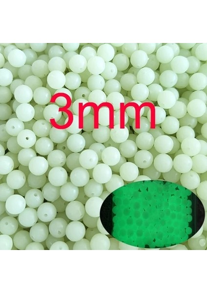 3mm Tarzı Parıltı 100 Adet Sert Olta Boncukları Siyah Yeşil Plastik Boncuklar Yuvarlak Olta Durdurucu Stoper Sazan Olta Takımı Terminali Mücadele (Yurt Dışından)