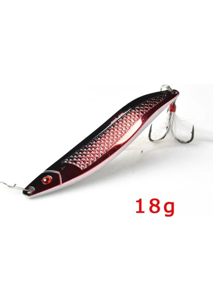 COLOR01 18G Tarzı Toma Metal Zoon Balıkçılık Lures 18G 25G Titreşim Crankbait Bas Yapay Sert Yem Tüy Kanca Olta Takımı (Yurt Dışından)
